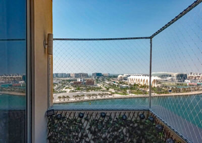 Penthouse terrace secured with Netzen, Abu Dhabi